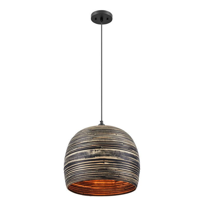 Savoy House - 7-3096-1-202 - One Light Pendant - Jamsen - Black Bamboo
