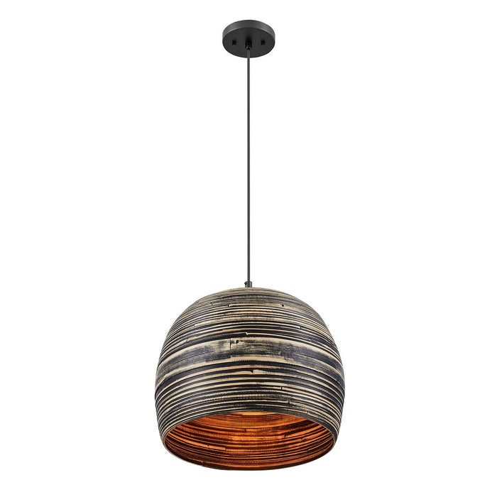 Savoy House - 7-3096-1-202 - One Light Pendant - Jamsen - Black Bamboo