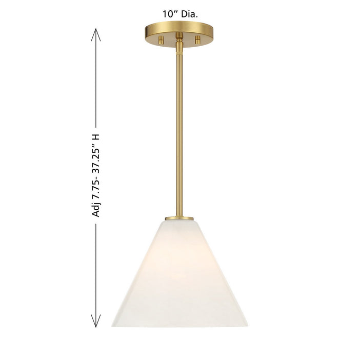 Savoy House - 7-4011-1-322 - One Light Mini-Pendant - Blair - Warm Brass