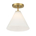 Savoy House - 7-4011-1-322 - One Light Mini-Pendant - Blair - Warm Brass