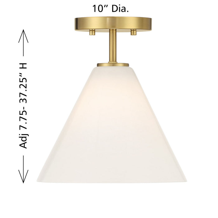 Savoy House - 7-4011-1-322 - One Light Mini-Pendant - Blair - Warm Brass