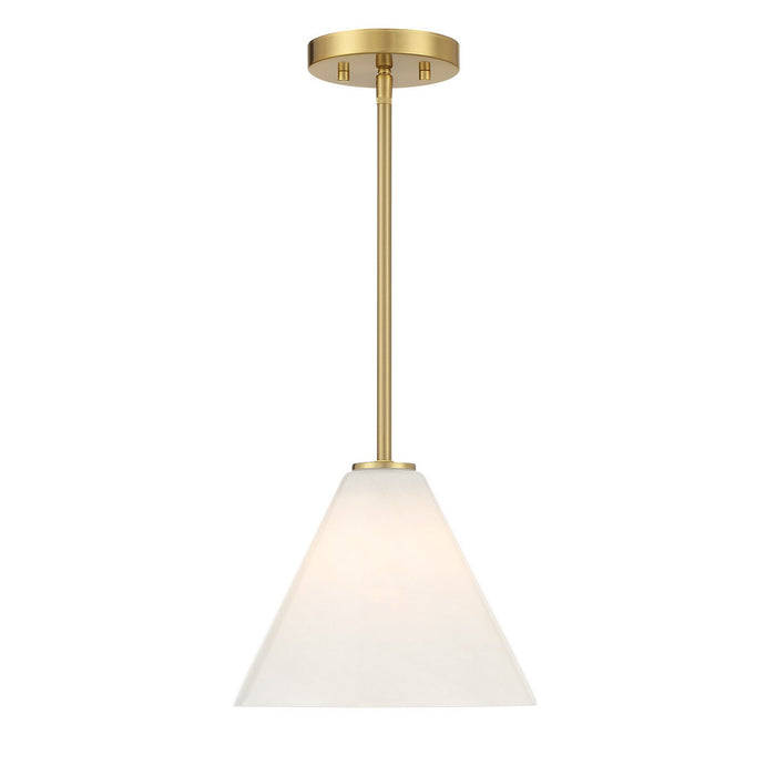 Savoy House - 7-4011-1-322 - One Light Mini-Pendant - Blair - Warm Brass