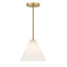 Savoy House - 7-4011-1-322 - One Light Mini-Pendant - Blair - Warm Brass