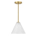 Savoy House - 7-4011-1-322 - One Light Mini-Pendant - Blair - Warm Brass