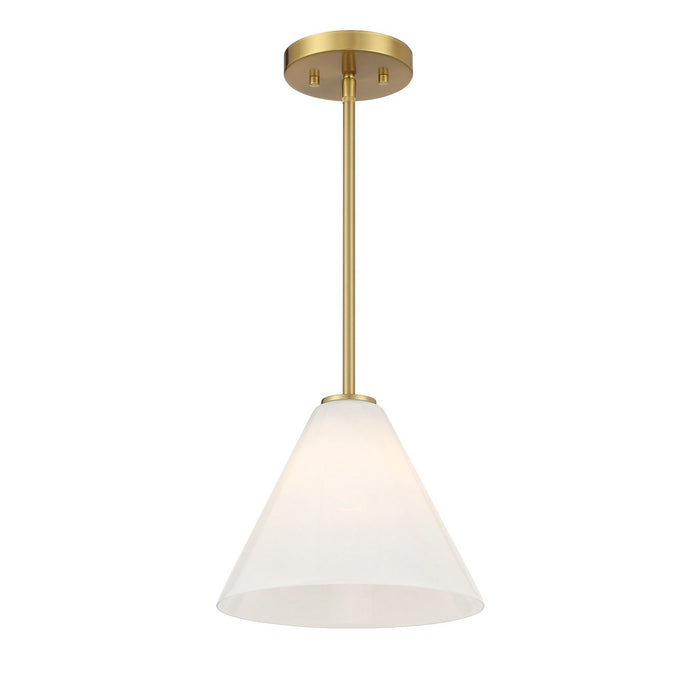 Savoy House - 7-4011-1-322 - One Light Mini-Pendant - Blair - Warm Brass