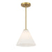Savoy House - 7-4011-1-322 - One Light Mini-Pendant - Blair - Warm Brass