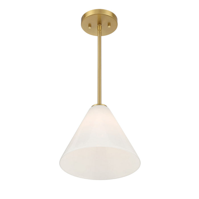 Savoy House - 7-4011-1-322 - One Light Mini-Pendant - Blair - Warm Brass