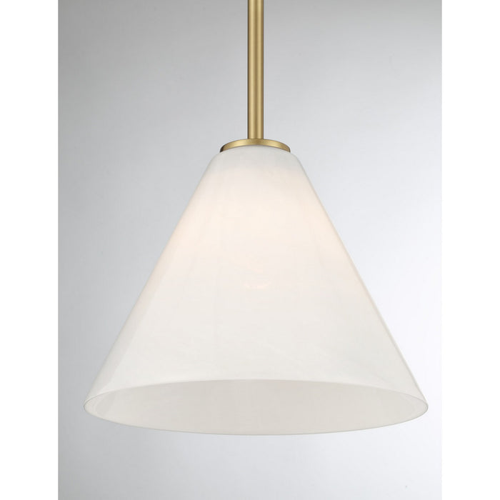 Savoy House - 7-4011-1-322 - One Light Mini-Pendant - Blair - Warm Brass