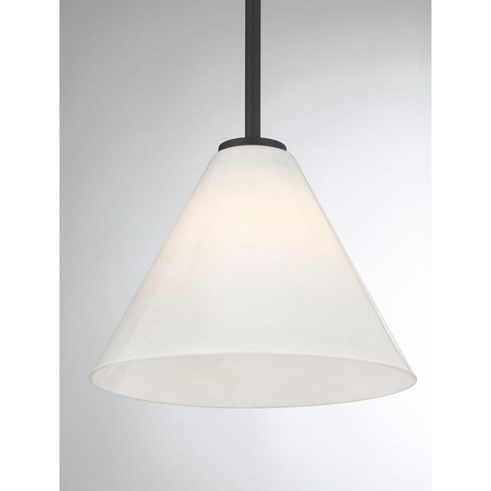 Savoy House - 7-4011-1-89 - One Light Mini-Pendant - Blair - Matte Black