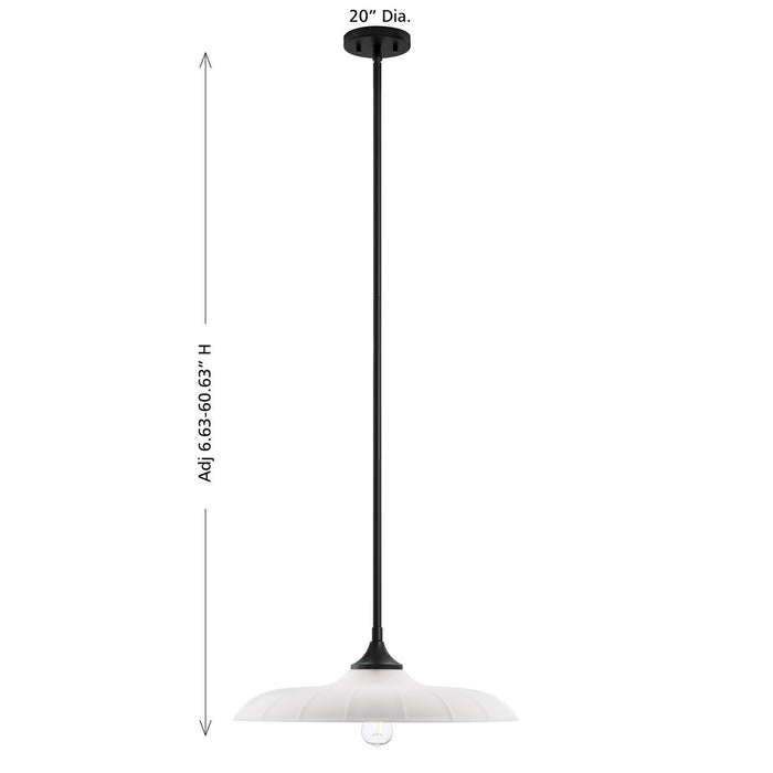 Savoy House - 7-4286-1-89 - One Light Pendant - Hadley - Matte Black