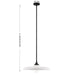 Savoy House - 7-4286-1-89 - One Light Pendant - Hadley - Matte Black