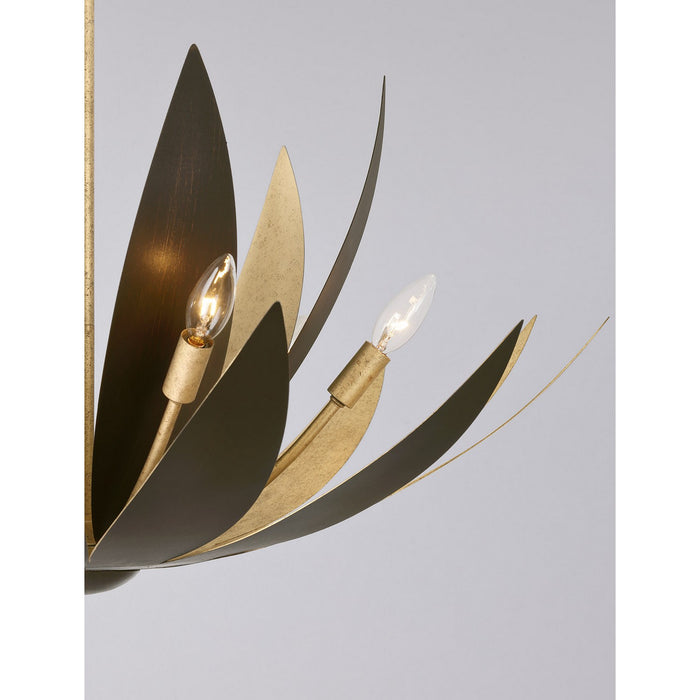 Savoy House - 7-4628-6-24 - Six Light Pendant - Loto - Centura and Burnished Gold