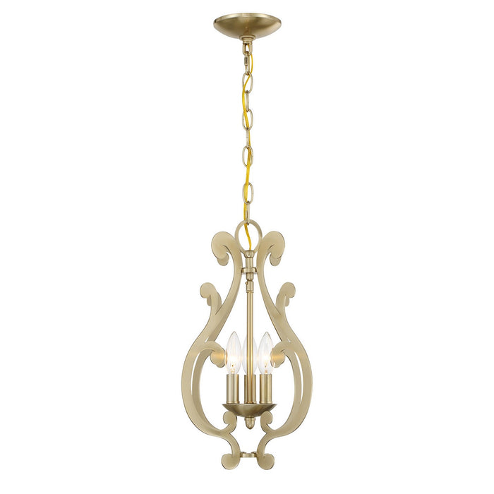 Savoy House - 7-6095-3-127 - Three Light Pendant - Lombard - Noble Brass