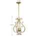 Savoy House - 7-6095-3-127 - Three Light Pendant - Lombard - Noble Brass