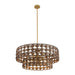 Savoy House - 7-9284-7-220 - Seven Light Pendant - Silencio - Riviera Brass