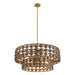 Savoy House - 7-9284-7-220 - Seven Light Pendant - Silencio - Riviera Brass