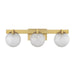 Savoy House - 8-1017-3-322 - Three Light Bathroom Vanity - Darien - Warm Brass