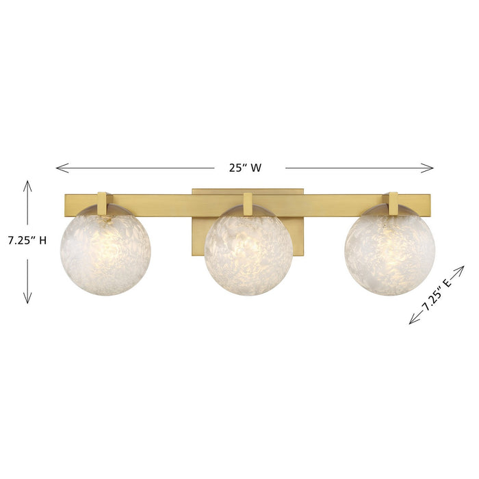 Savoy House - 8-1017-3-322 - Three Light Bathroom Vanity - Darien - Warm Brass