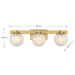 Savoy House - 8-1017-3-322 - Three Light Bathroom Vanity - Darien - Warm Brass