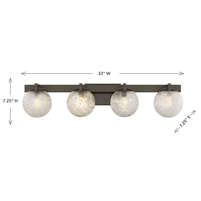 Savoy House - 8-1017-4-15 - Four Light Bathroom Vanity - Darien - Mediterranean Bronze