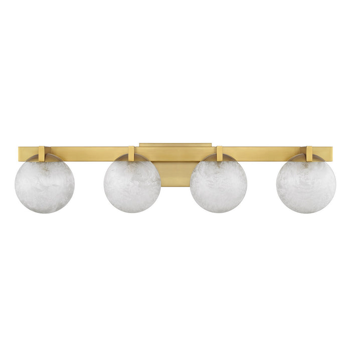 Savoy House - 8-1017-4-322 - Four Light Bathroom Vanity - Darien - Warm Brass