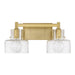 Savoy House - 8-1030-2-322 - Two Light Bathroom Vanity - Dover - Warm Brass