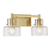 Savoy House - 8-1030-2-322 - Two Light Bathroom Vanity - Dover - Warm Brass