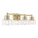 Savoy House - 8-1030-4-322 - Four Light Bathroom Vanity - Dover - Warm Brass
