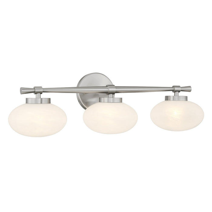 Savoy House - 8-1050-3-SN - Three Light Bathroom Vanity - Barrow - Satin Nickel