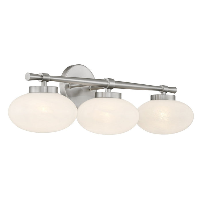 Savoy House - 8-1050-3-SN - Three Light Bathroom Vanity - Barrow - Satin Nickel