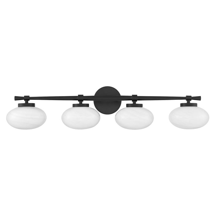 Savoy House - 8-1050-4-BK - Four Light Bathroom Vanity - Barrow - Matte Black