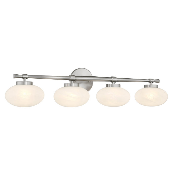 Savoy House - 8-1050-4-SN - Four Light Bathroom Vanity - Barrow - Satin Nickel