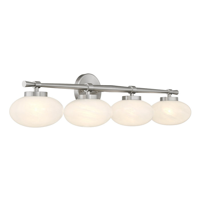 Savoy House - 8-1050-4-SN - Four Light Bathroom Vanity - Barrow - Satin Nickel