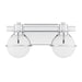 Savoy House - 8-1060-2-11 - Two Light Bathroom Vanity - Pierce - Chrome