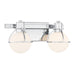 Savoy House - 8-1060-2-11 - Two Light Bathroom Vanity - Pierce - Chrome
