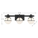 Savoy House - 8-1060-3-BK - Three Light Bathroom Vanity - Pierce - Matte Black