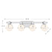 Savoy House - 8-1060-4-11 - Four Light Bathroom Vanity - Pierce - Chrome