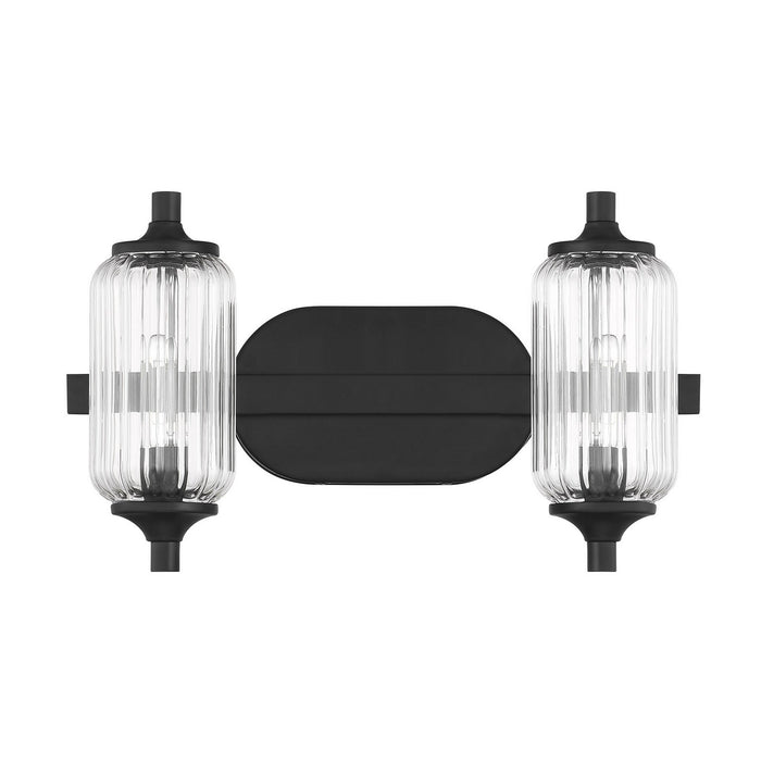 Savoy House - 8-3024-2-BK - Two Light Bathroom Vanity - Holton - Matte Black