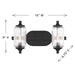 Savoy House - 8-3024-2-BK - Two Light Bathroom Vanity - Holton - Matte Black