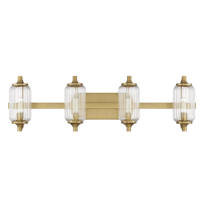 Savoy House - 8-3024-4-322 - Four Light Bathroom Vanity - Holton - Warm Brass