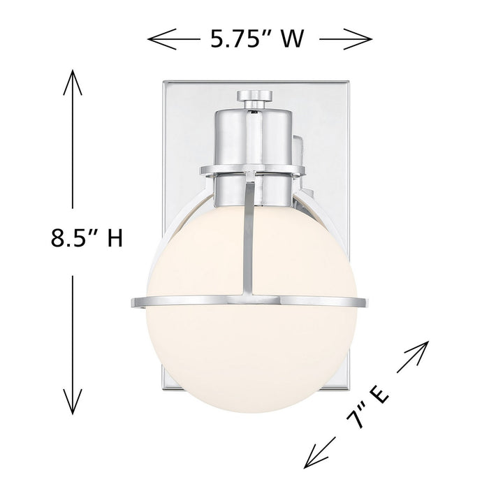 Savoy House - 9-1060-1-11 - One Light Wall Sconce - Pierce - Chrome