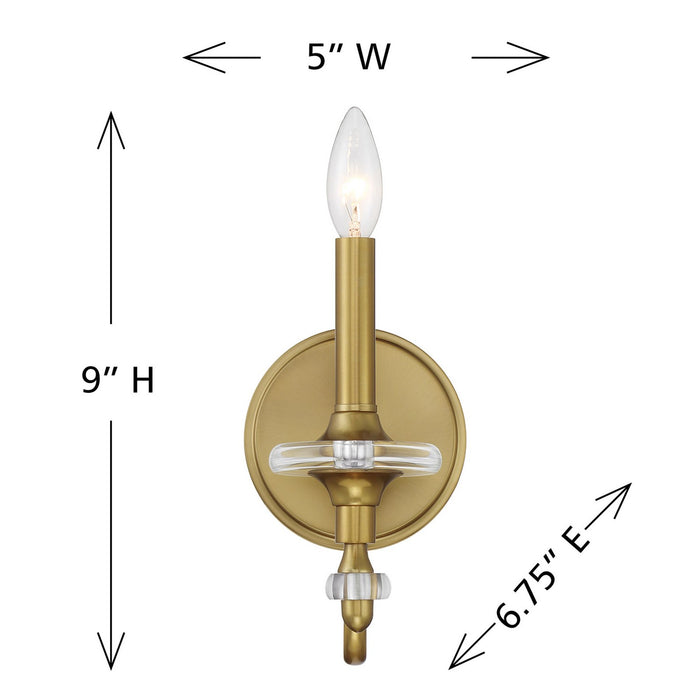 Savoy House - 9-1360-1-322 - One Light Wall Sconce - Champlain - Warm Brass