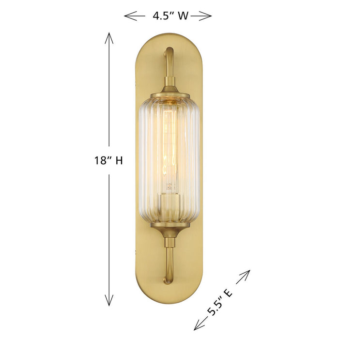Savoy House - 9-3024-1-322 - One Light Wall Sconce - Holton - Warm Brass