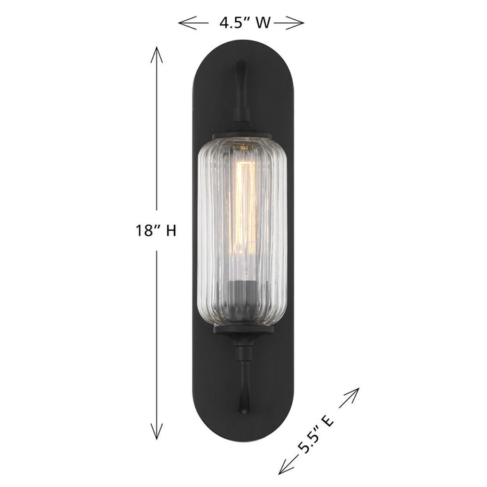 Savoy House - 9-3024-1-BK - One Light Wall Sconce - Holton - Matte Black