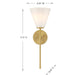Savoy House - 9-4010-1-322 - One Light Wall Sconce - Blair - Warm Brass