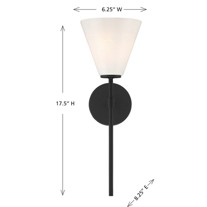 Savoy House - 9-4010-1-89 - One Light Wall Sconce - Blair - Matte Black