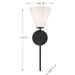 Savoy House - 9-4010-1-89 - One Light Wall Sconce - Blair - Matte Black