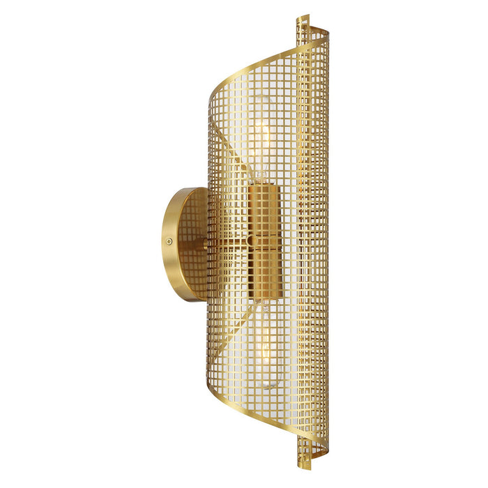 Savoy House - 9-8030-2-322 - Two Light Wall Sconce - Hillbourne - Warm Brass