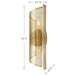Savoy House - 9-8030-2-322 - Two Light Wall Sconce - Hillbourne - Warm Brass