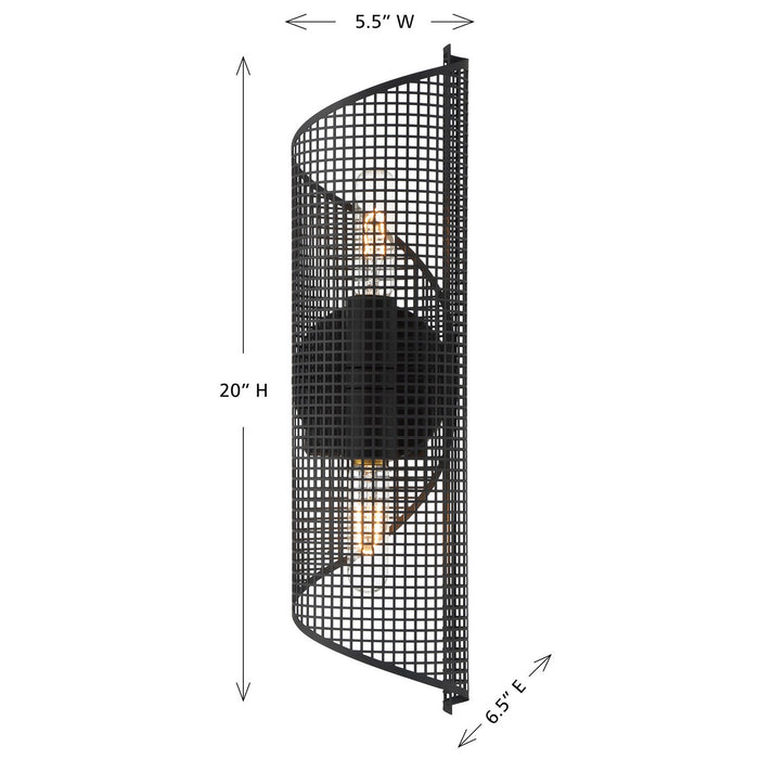 Savoy House - 9-8030-2-89 - Two Light Wall Sconce - Hillbourne - Matte Black